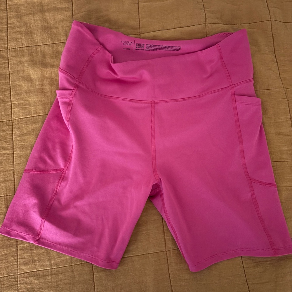 Victoria's Secret Bright Pink Bike Shorts